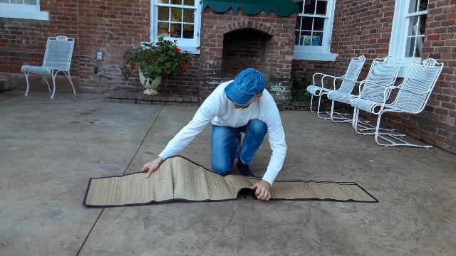 Handmade Woven Thai Beach Mat - Straw Floor Mat For Camping, Yoga - View #13