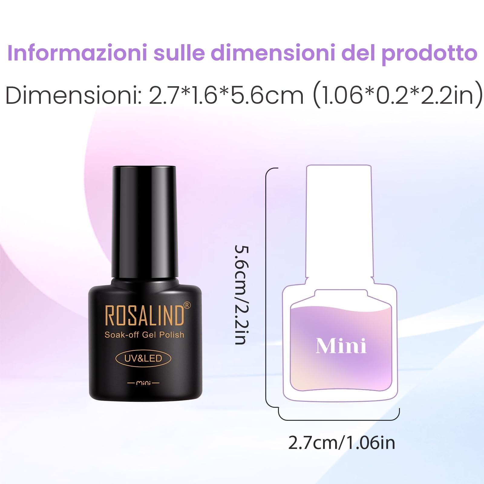 ROSALIND Kit Semipermanente Unghie con 48W UV LED Lampada 32+4 Pezzi | Kit Unghie Gel Completo, Bianco Verde Viola Blu Kit Smalto Semipermanente Completo Marrone Grigio Mini Colori Smalto Regalo