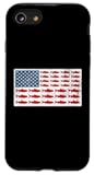USA Flag Proud American Salmon Fisherman Patriot Case for iPhone SE (2020) / 7/8