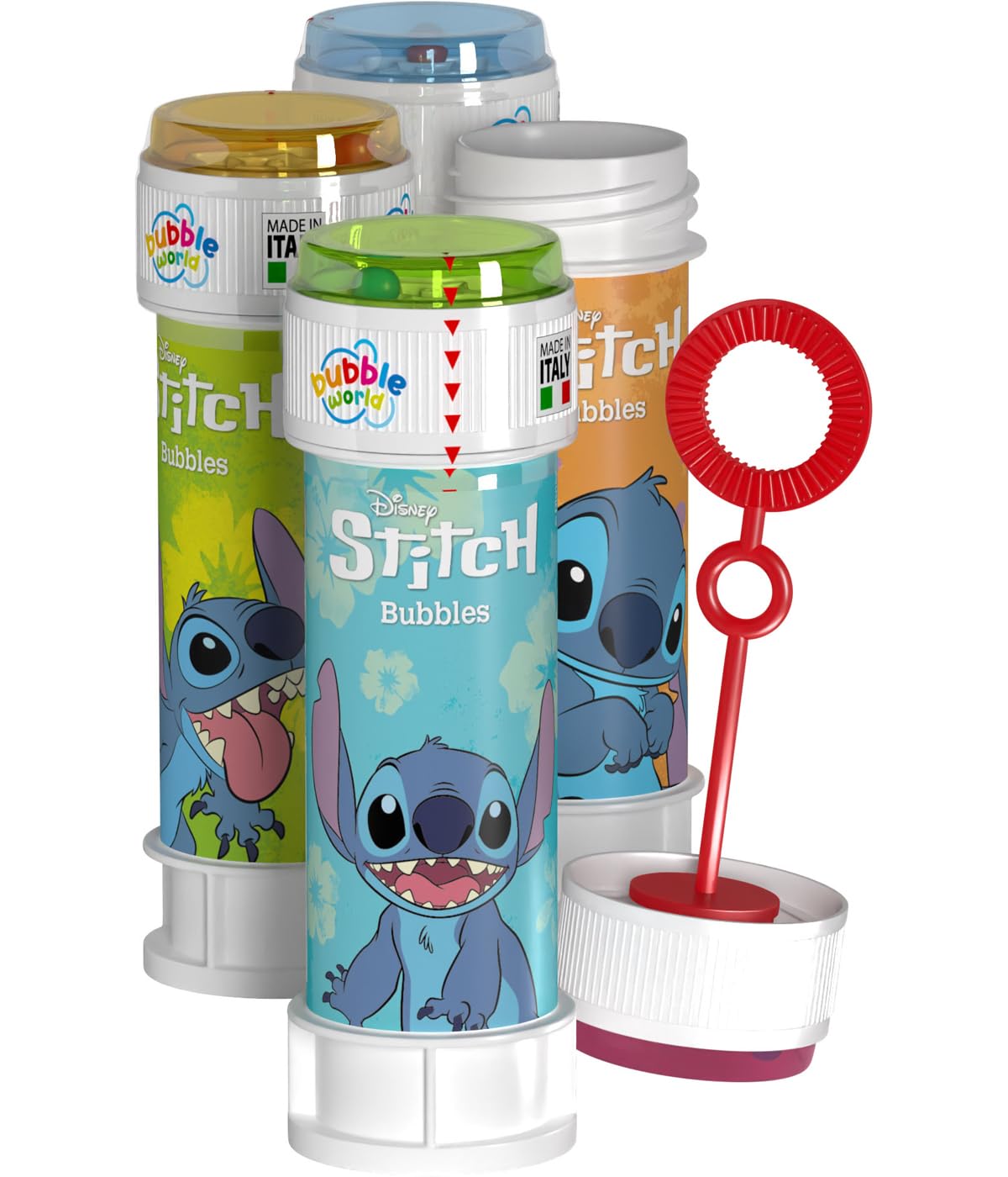 Stitch - Bolle di sapone da 60 ml, 36 pezzi, 23,5 x 23,5 x 12 cm