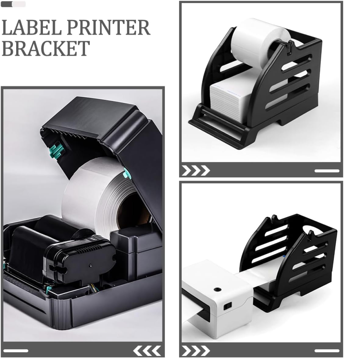 NUOBESTY 5pcs Plastic Label Holder Rack for Thermal Labels Convenient Shipping Stand for Easy Organization and Quick Access Compatible Thermal Printers