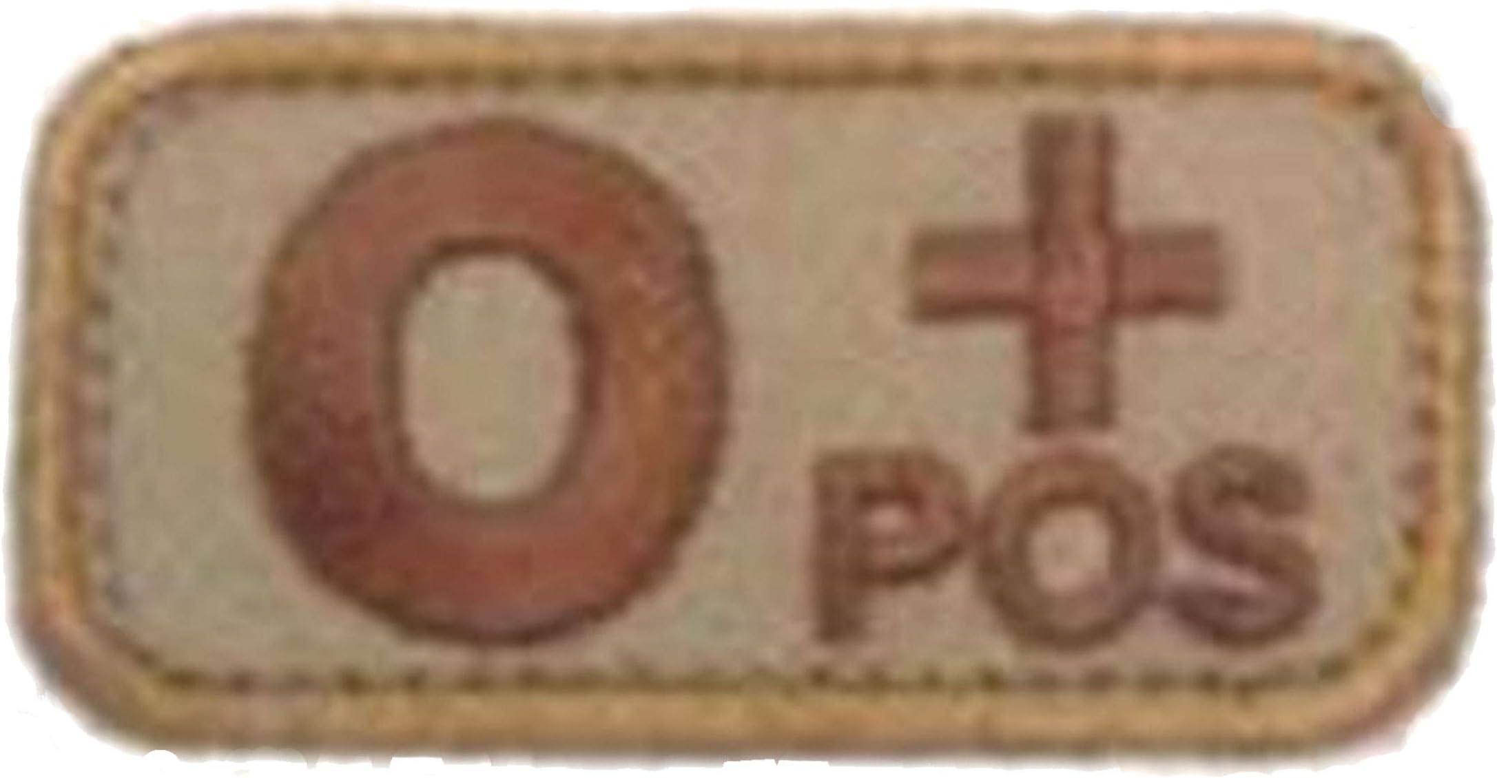 Blood Type Patches - Mil-Spec Monkey DESERT/TAN (O POS)