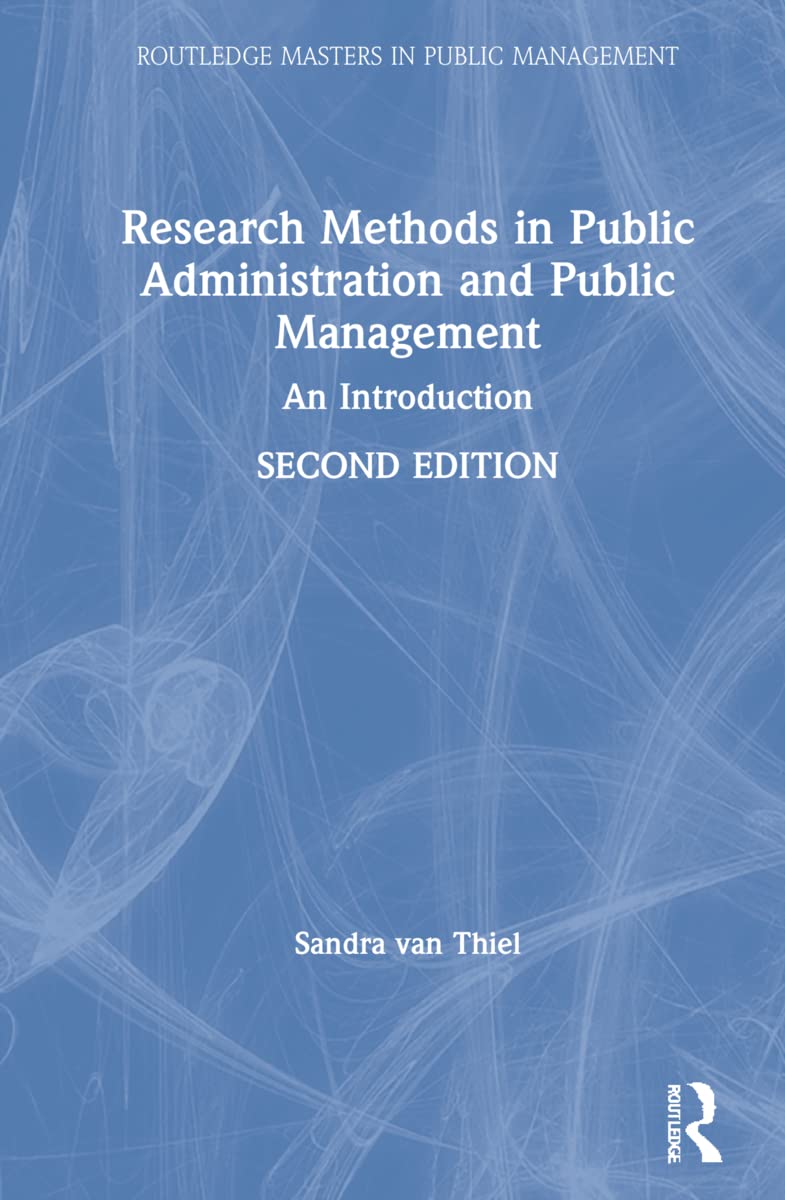 Research Methods in Public Administration and Public Management - 9781032027647