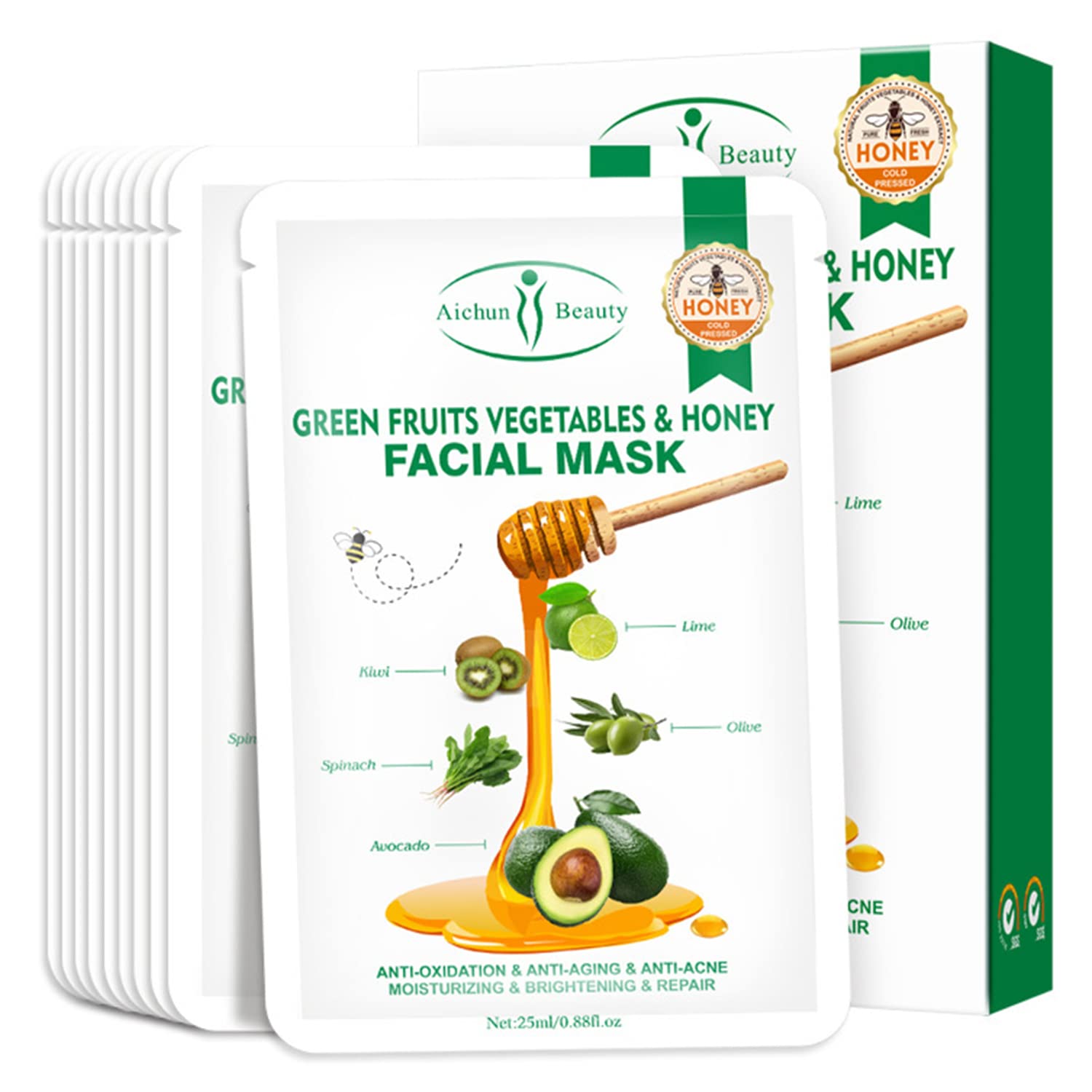 green vegetables mask