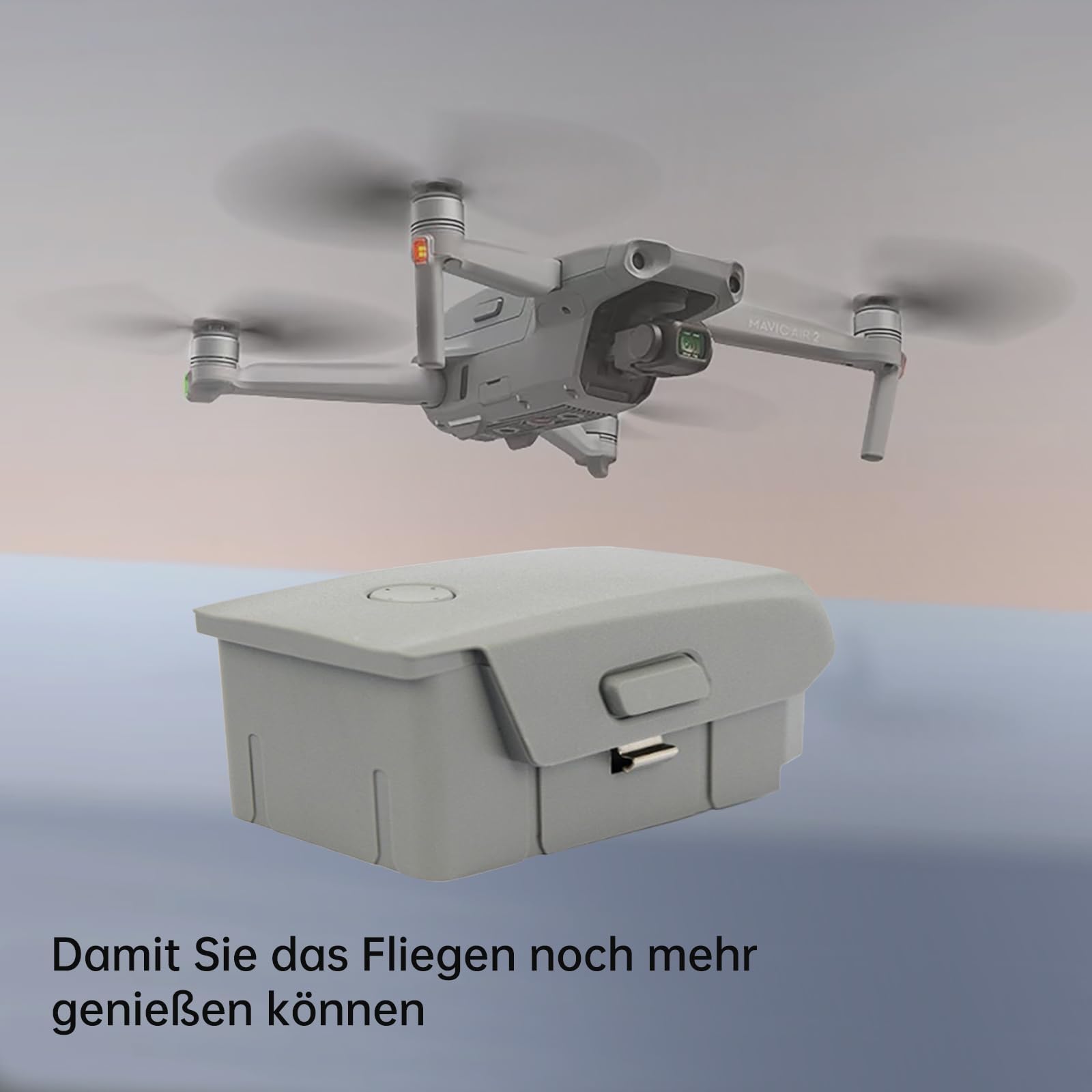 Mavic Air 2 - Batteria intelligente per drone DJI Mavic Air 2S, 3500 mAh, 40,42 Wh, 34 minuti, batteria di ricambio per DJI Mavic Air 2 (solo per caricabatterie originali DJI)