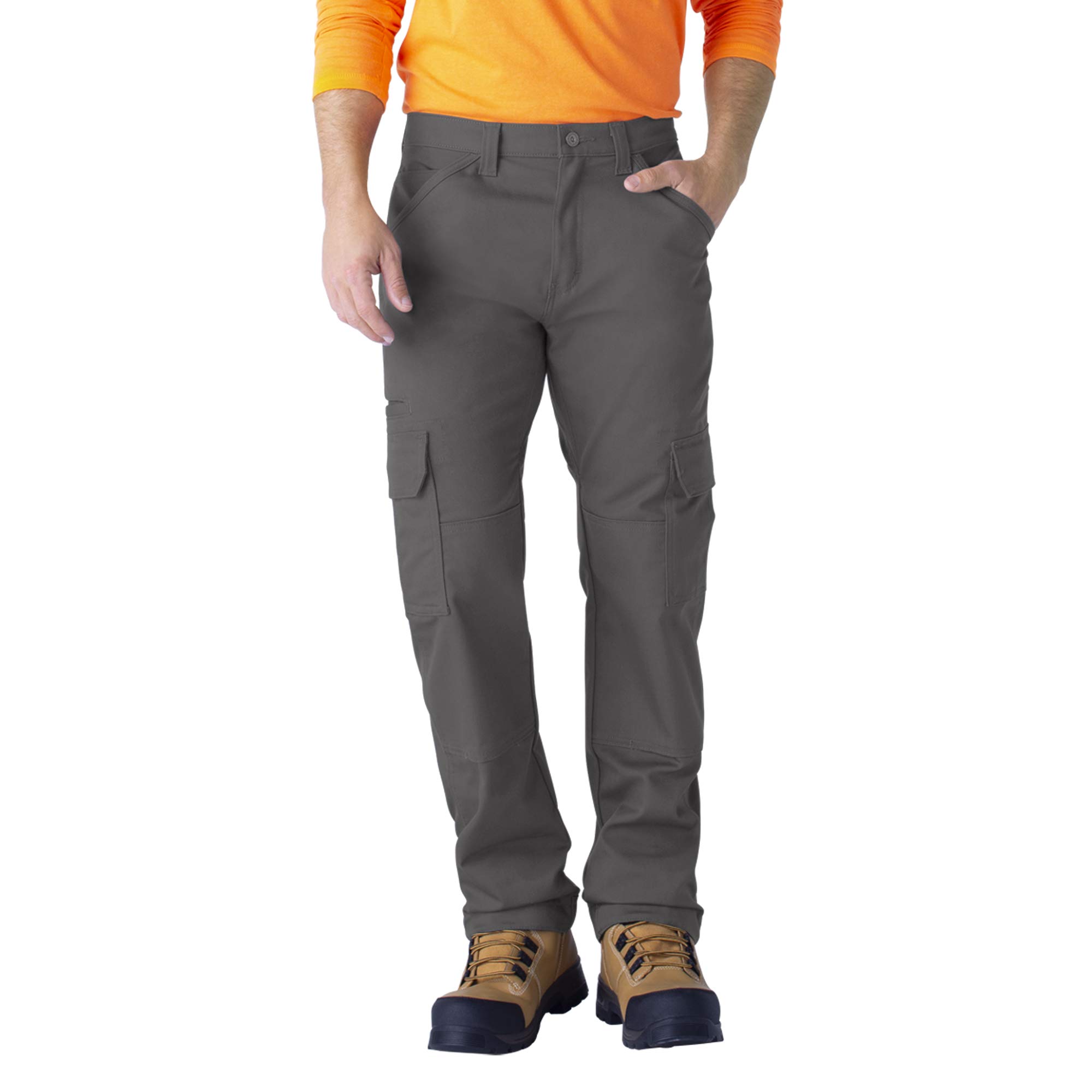 Dickies Men's Slate Grey Flex Duratech Relaxed Fit Duck Cargo Pants, 34W / 34L