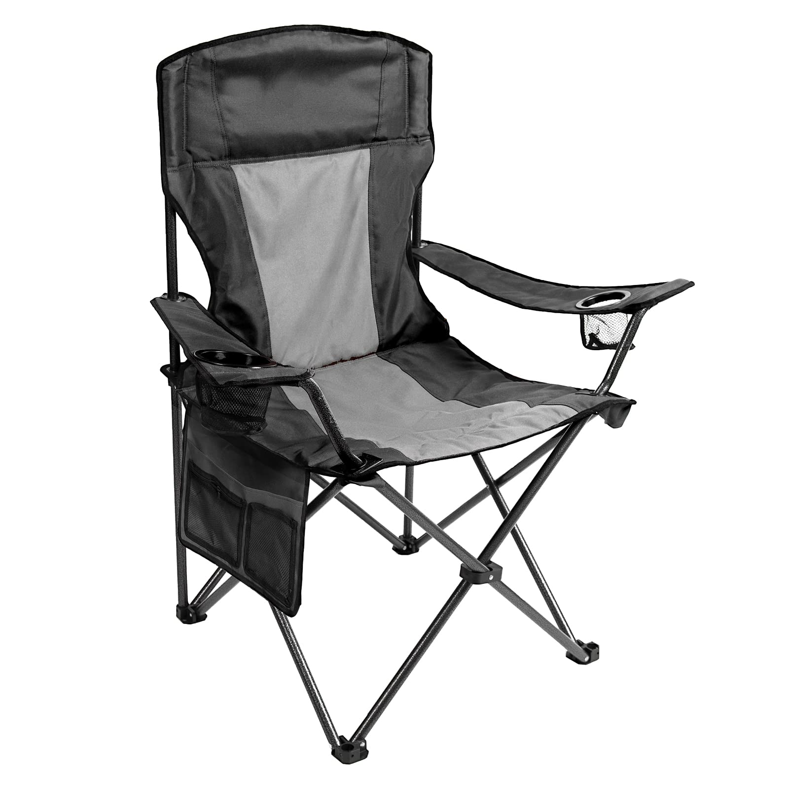 Buy Padded Folding Camping Chair Quad Arm Chair Lawn Chair with Large