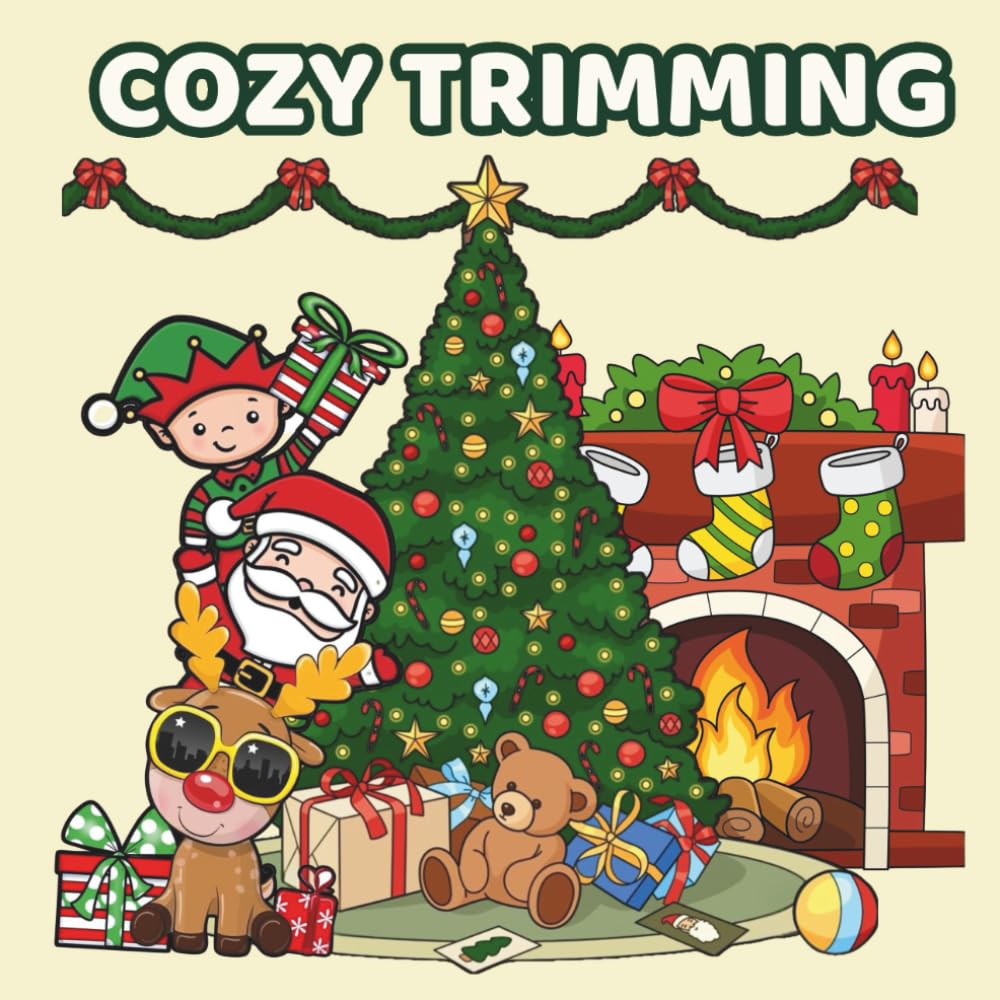 Cozy Christmas Tree Magic: A Whimsical Coloring Book for All Ages