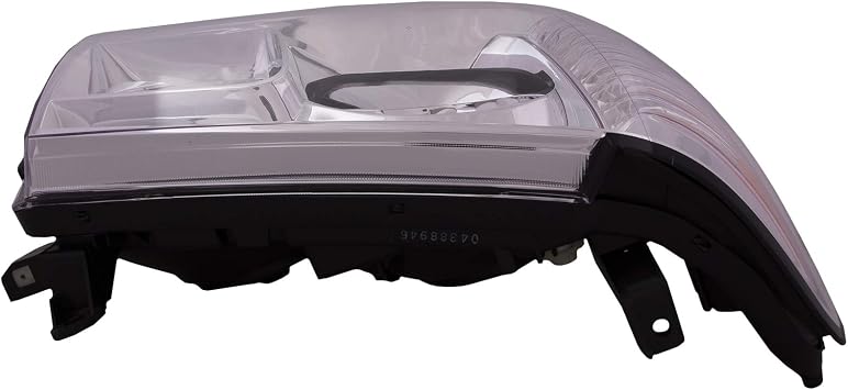 HEADLIGHTSDEPOT Chrome Housing Halogen Headlight Compatible with Toyota Land Cruiser 2006-2007 Includes Left Driver Side Headlamp