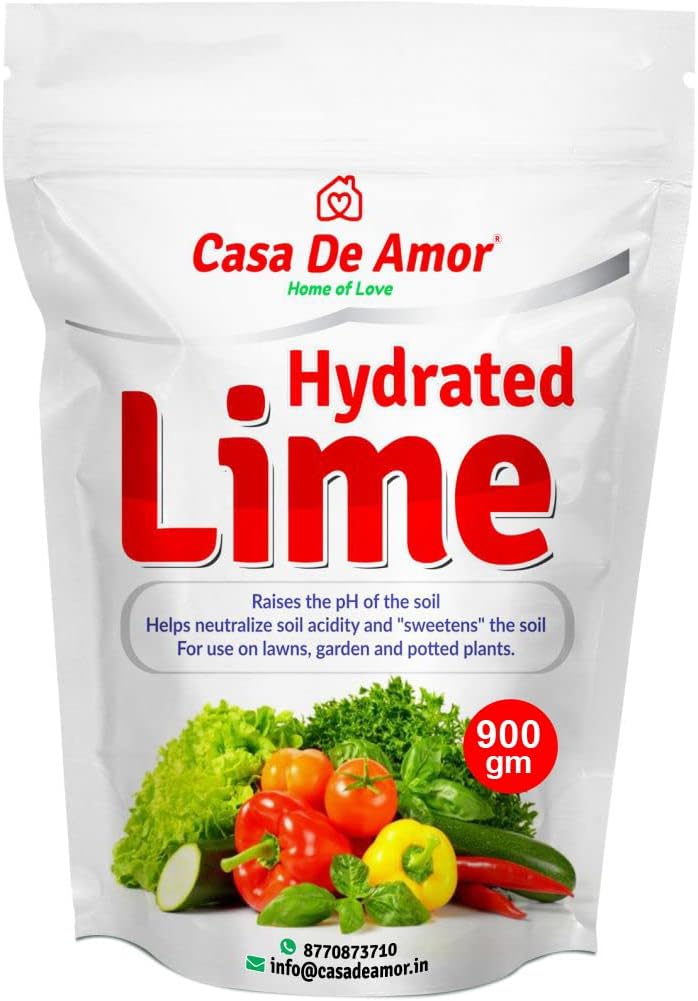 Hydrated Lime for Gardening and Essential Soil Amendment (900 gm)