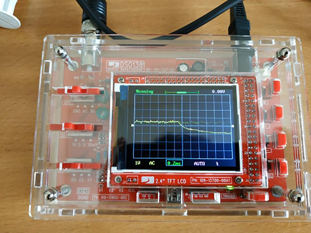 DSO 138 Oscilloscope 2.4" TFT Digital Oscilloscope Accessory Spare Parts Transparent Acrylic Case DIY Kit Electronic Learning Set (Acrylic Case DIY Kit)