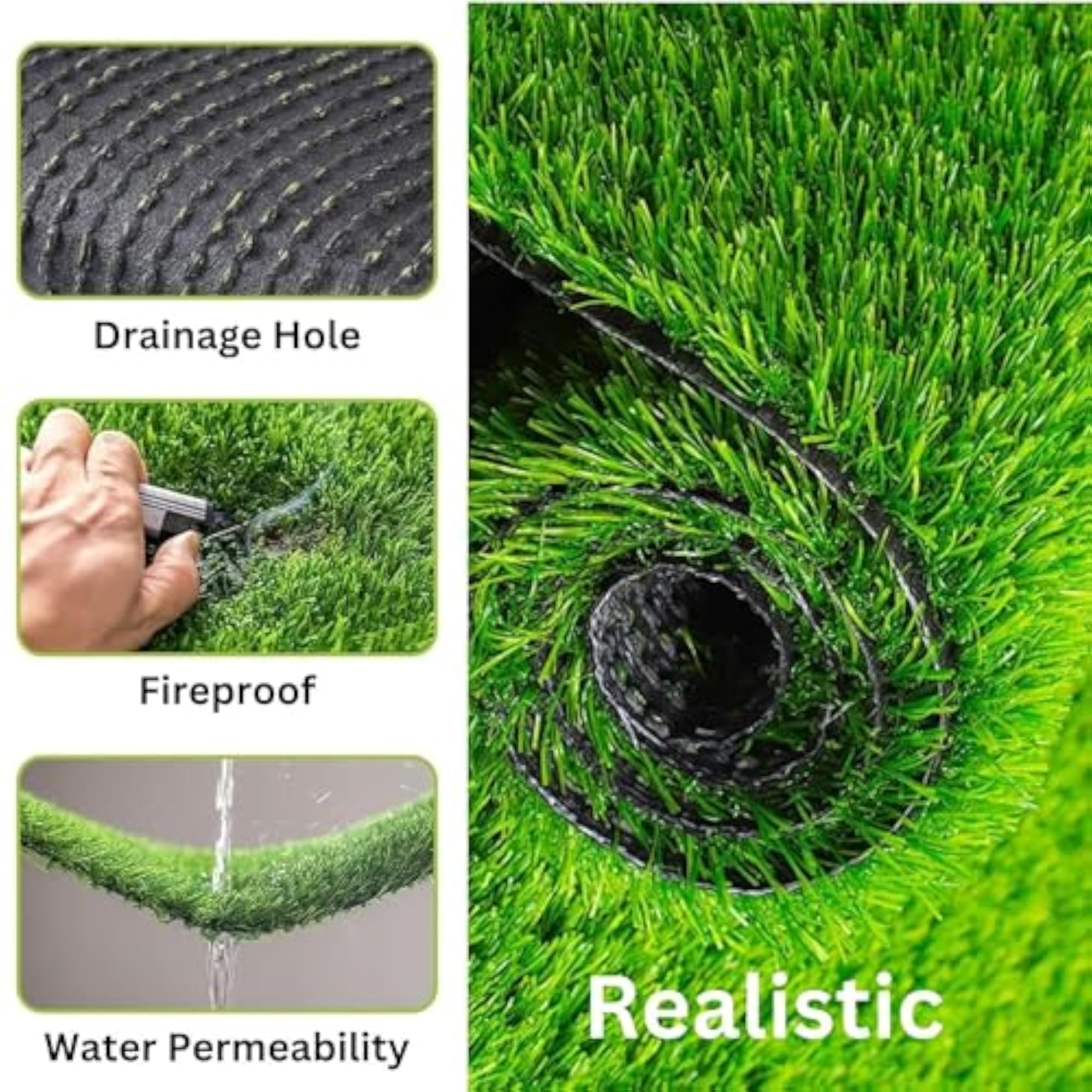 Artificial Green Grass Carpet Mat for Balcony