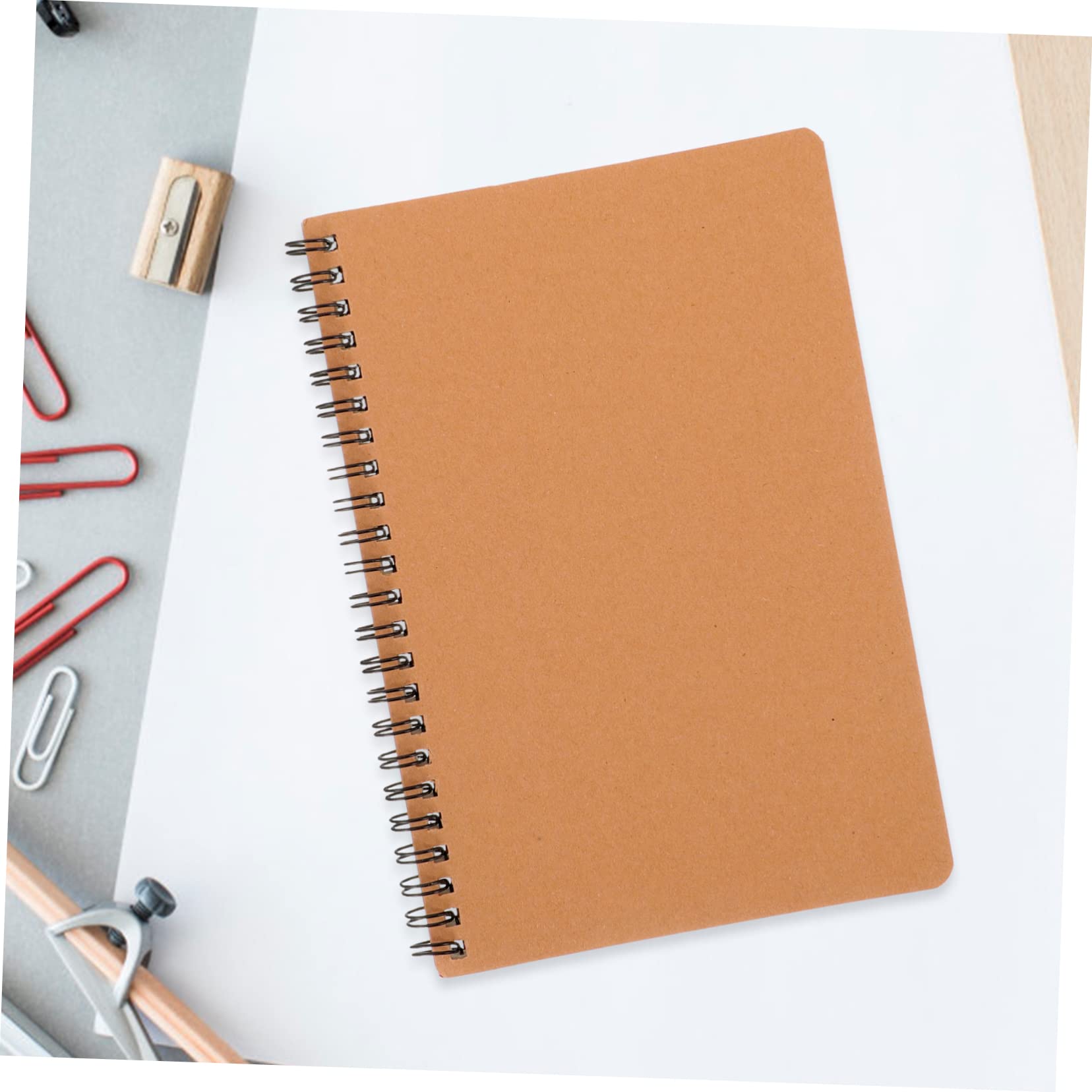 Hemobllo 10 piezas Cuaderno Diario y de Notas Portátil para Oficina Viaje y Escritura Cuadernos Diarios sin Líneas Tapa Kraft Resistente
