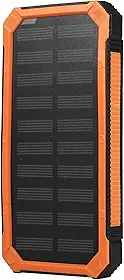 Dual USB 20000mAh Kit de Caixa de Banco de Energia Solar de Carregamento Rápido para Atividades Ao Ar Livre (Laranja)