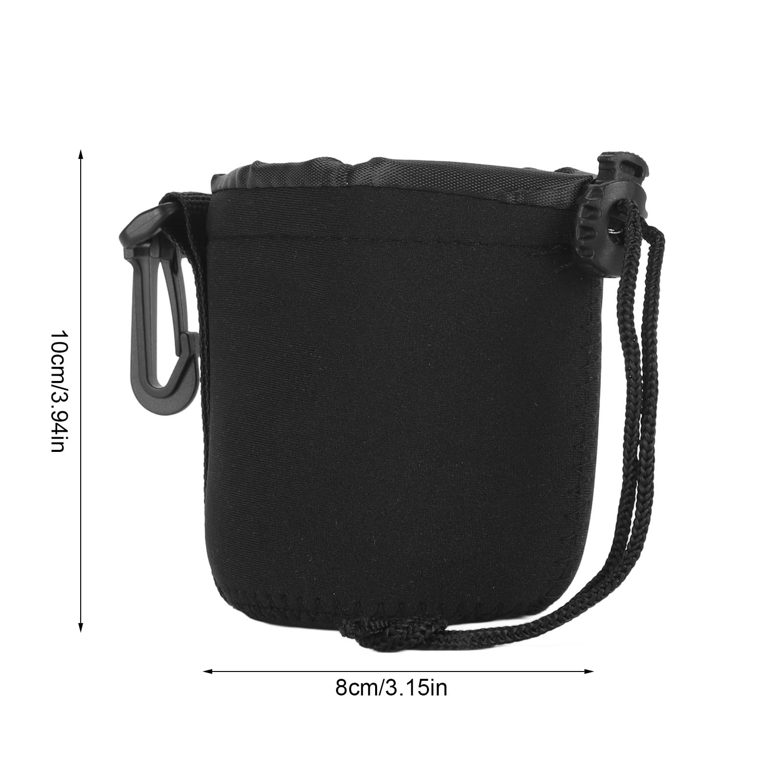 Shockproof Lens Bag with Hook for 50mm f 1.8 II,AF 50mm f 1.8D, Foldable Portable Design
