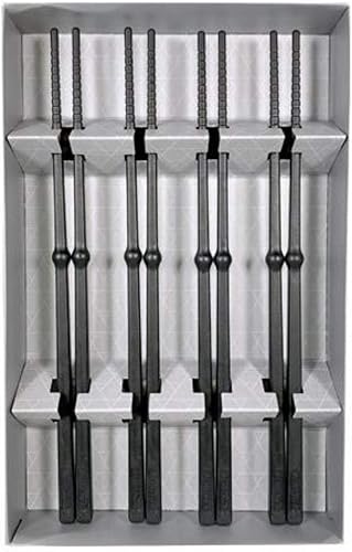 ISON - Palillos gruesos con mango sobresaliente de asistencia, juego de 4 pares, paquete de regalo premium - Ligero y cómodo agarre grueso para