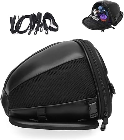 Amazon Seiyishi タンデムバッグ シートバッグ シートカウル バイク用 ポーチ リアシートバッグ ショルダー アウトドア カウル型 無地 手提げ 肩掛け ショルダー 多機能 大容量 500g ブラック Sy Snd056 シートバッグ 車 バイク