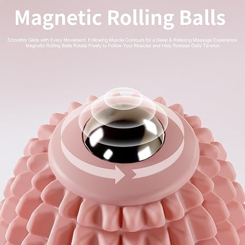 Miniatura 3 de Bola de masaje vibratoria para fascitis plantar, punto de gatillo de silicona, bola de masaje miofascial, rodillo de tejido profundo para espalda,