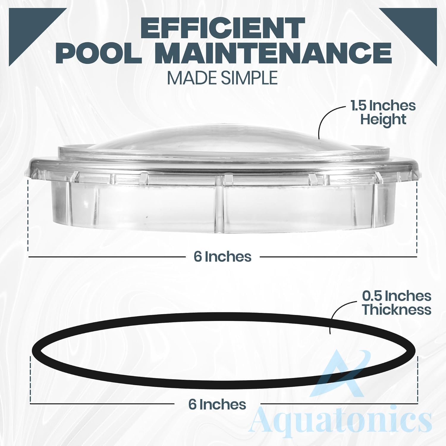 350091 Lid Replacement for Pentair SuperFlo and SuperMax Spa and Pool Pumps – Spa and Inground Pool Pump Lid with O-Ring – Leakproof and Easy to Install (5 Pack)