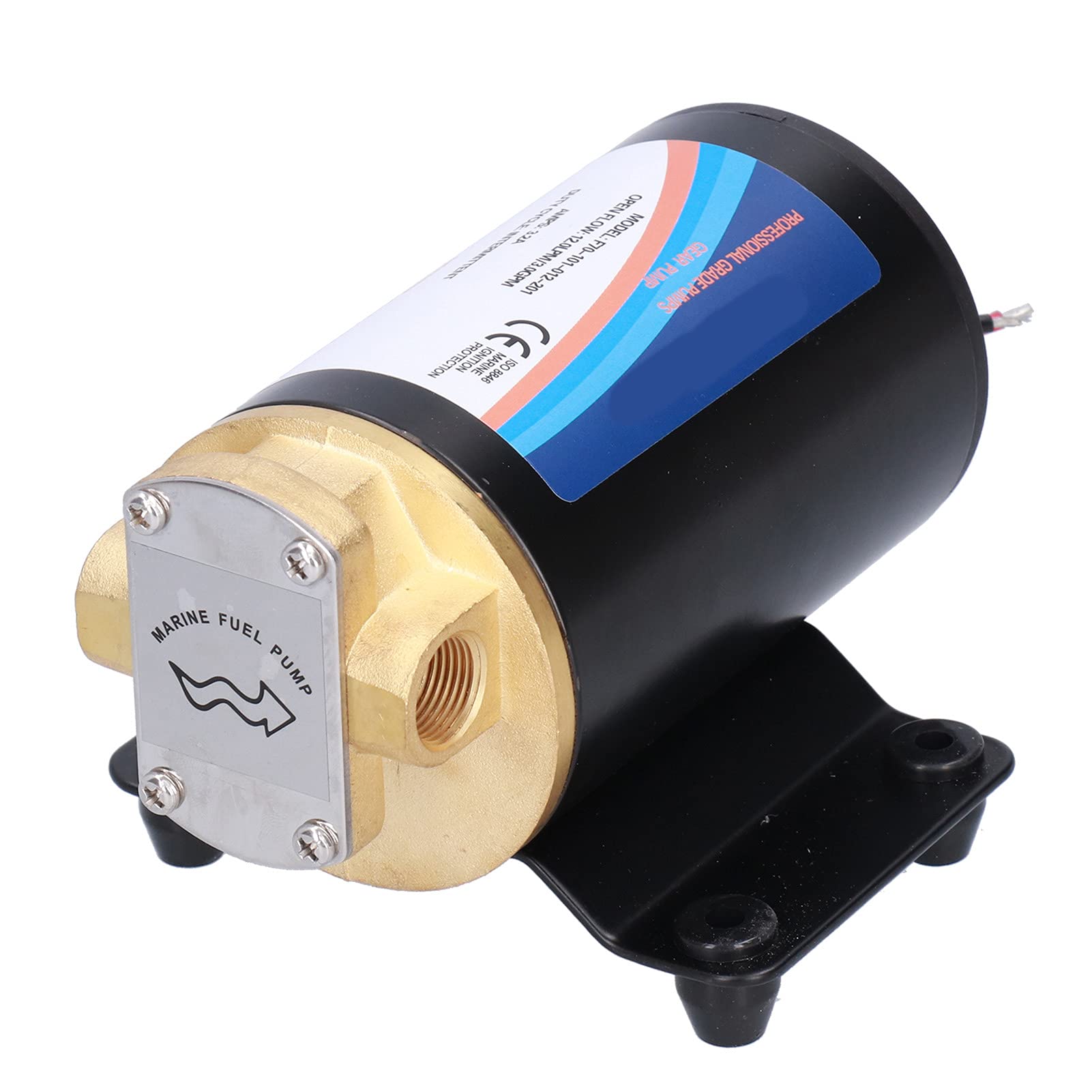 Bomba De Aceite Eléctrica, 3,0 GPM 3 Metros De Elevación De Bajo Ruido Bombas Autocebantes Engranaje Con Conectores Para Extraer Diésel/Queroseno(F70-101-012-101 (12V))