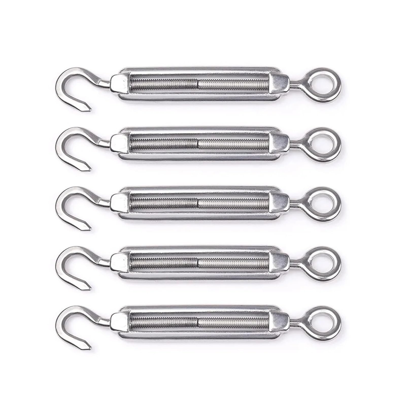Spannschloss-Drahtspanner, robuste Edelstahl-Takelschrauben, 8 Stück für sichere Kabelspannung, ideal für den Außen- und Innenbereich