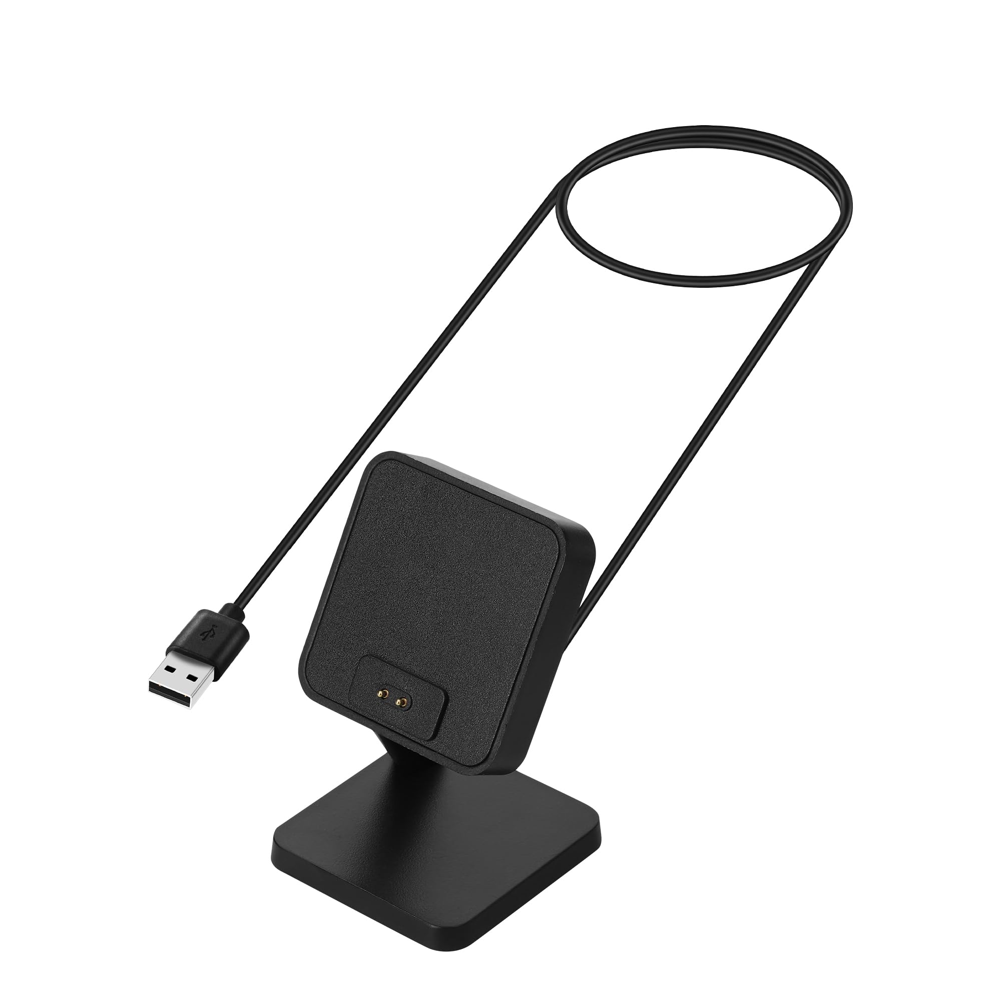 kwmobile Caricabatterie Orologio Fitness Compatibile con Xiaomi Redmi Watch 4 / Redmi Watch 5 / SmartBand 10 9 8 - USB Charger Smart Watch - Stand Caricatore Smartwatch con Filo 100 cm