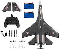 Vista 6 de Avión a control remoto RTF 4CH Motor trasero 3D / 6D Función de acrobacias SU35 Jet Avión con Hobby Modelo 2 Izquierda Acelerador