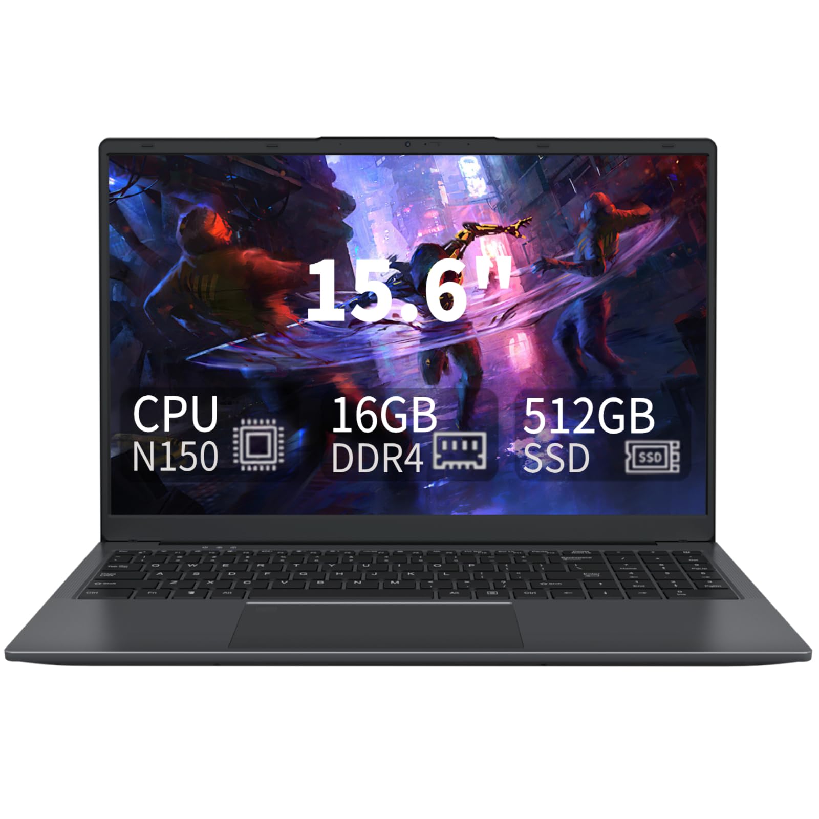 Amazon.com: 15.6 inch Laptop Computer, Intel N150 Quad-Core