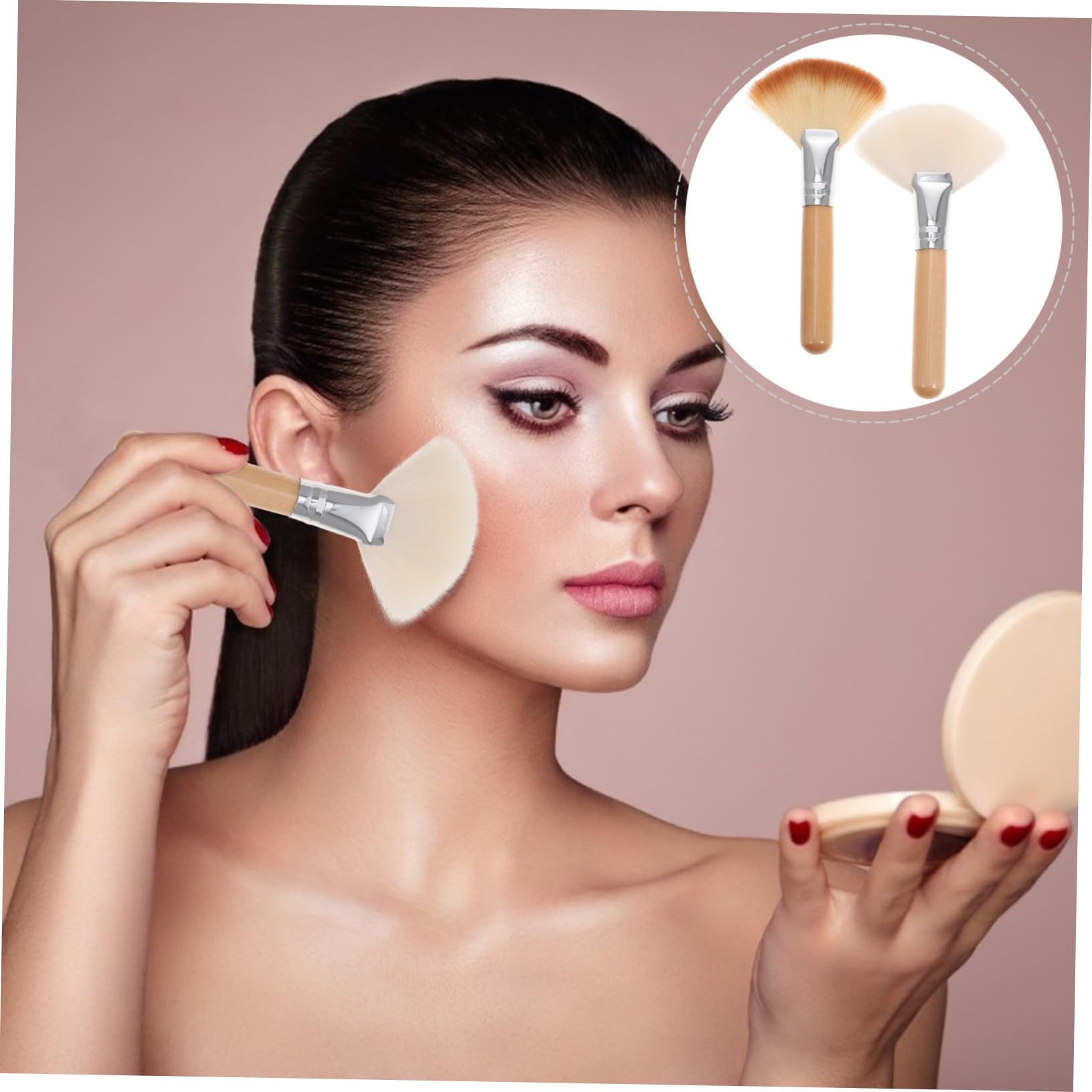 PLAFOPE 10piezas Brochas De Maquillaje Para y Resaltador Brochas Para y Acabado Profesionales De Maquillaje Para