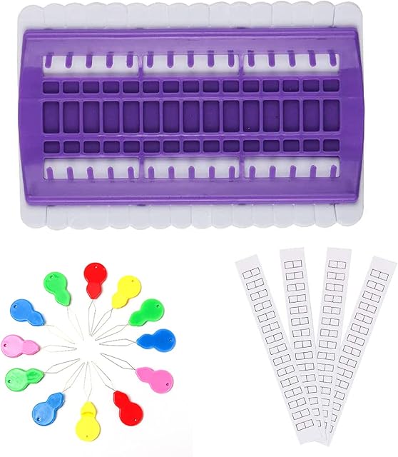 Embroidery Thread Organiser,30 Positions Floss Organizer,Cross Stitch Thread Holder, with 10 Pcs Needle Threaders and 4 pcs Thread Organiser Cards