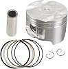 70mm Bore 17mm Pin Motorcycle Engine Piston and Rings Kit Compatible with AX-1 250 1988-1990 1988-1993