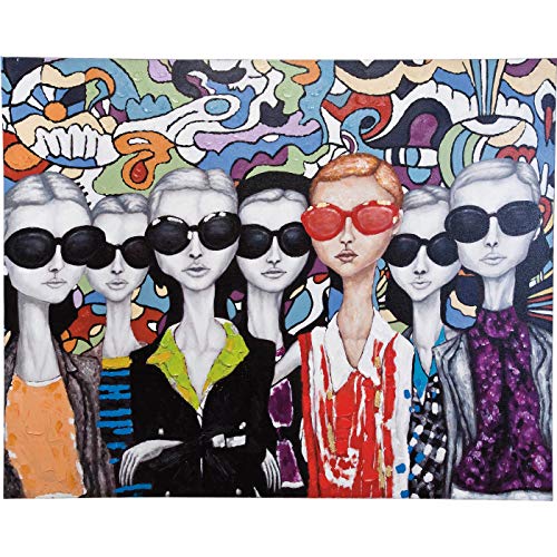 Design Quadro Sunglasses Multicolore 150x120cm Dipinto a Mano Stile acrilico