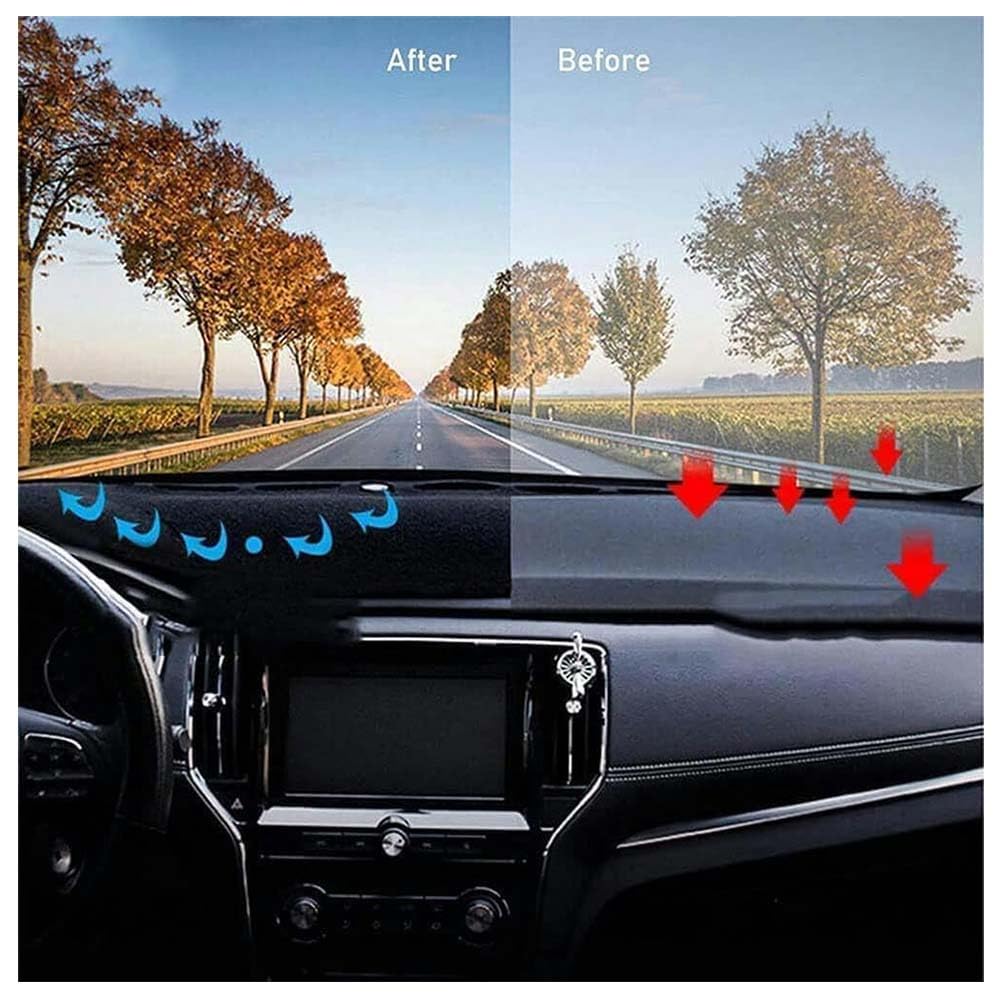 Copri Cruscotto Auto per Smart 451 Fortwo, Tappetino Cruscotto Anti-UV Tappetino per Cruscotto DashMat Copertura Cruscotto Dash Zerbino