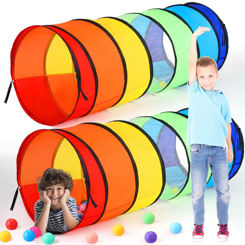 1 túnel de juego gigante de 27.6 pulgadas para niños y perros grandes, juguete colorido para niños pequeños con malla transpirable, tienda de campaña de juguete, regalo para niñas y niños