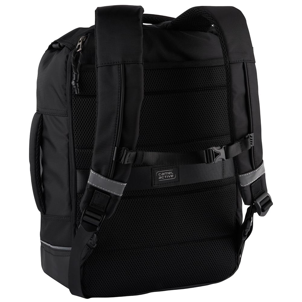 camel active Męski plecak Connect, czarny, czarny, l