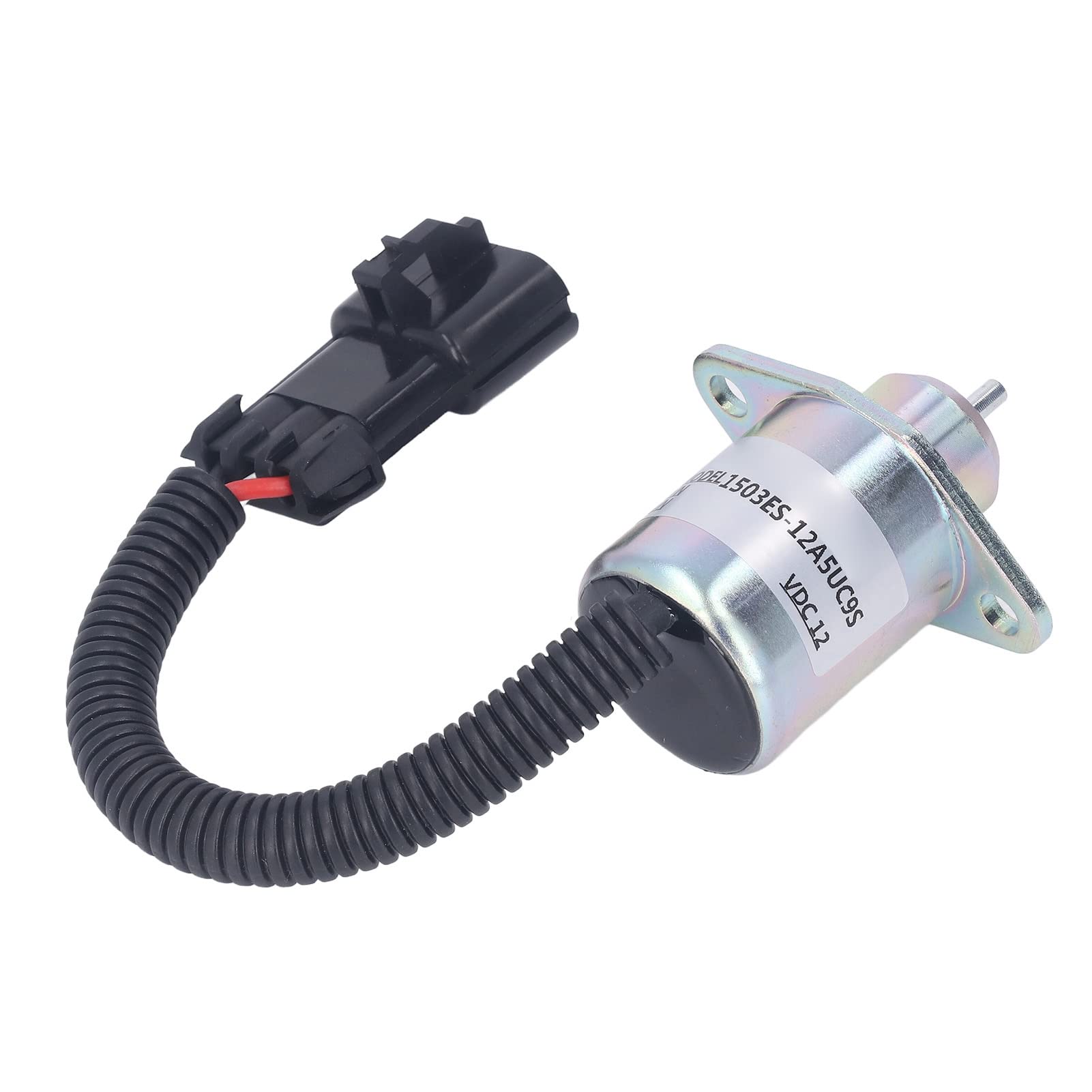 Tbest Válvula Solenoide de Cierre Dc12v 1503es 12a5uc9s Válvula de Cierre de de Acero Inoxidable de Alta Precisión para Reemplazo del Motor D1505 V1505 Oem 2848a278 2848a279