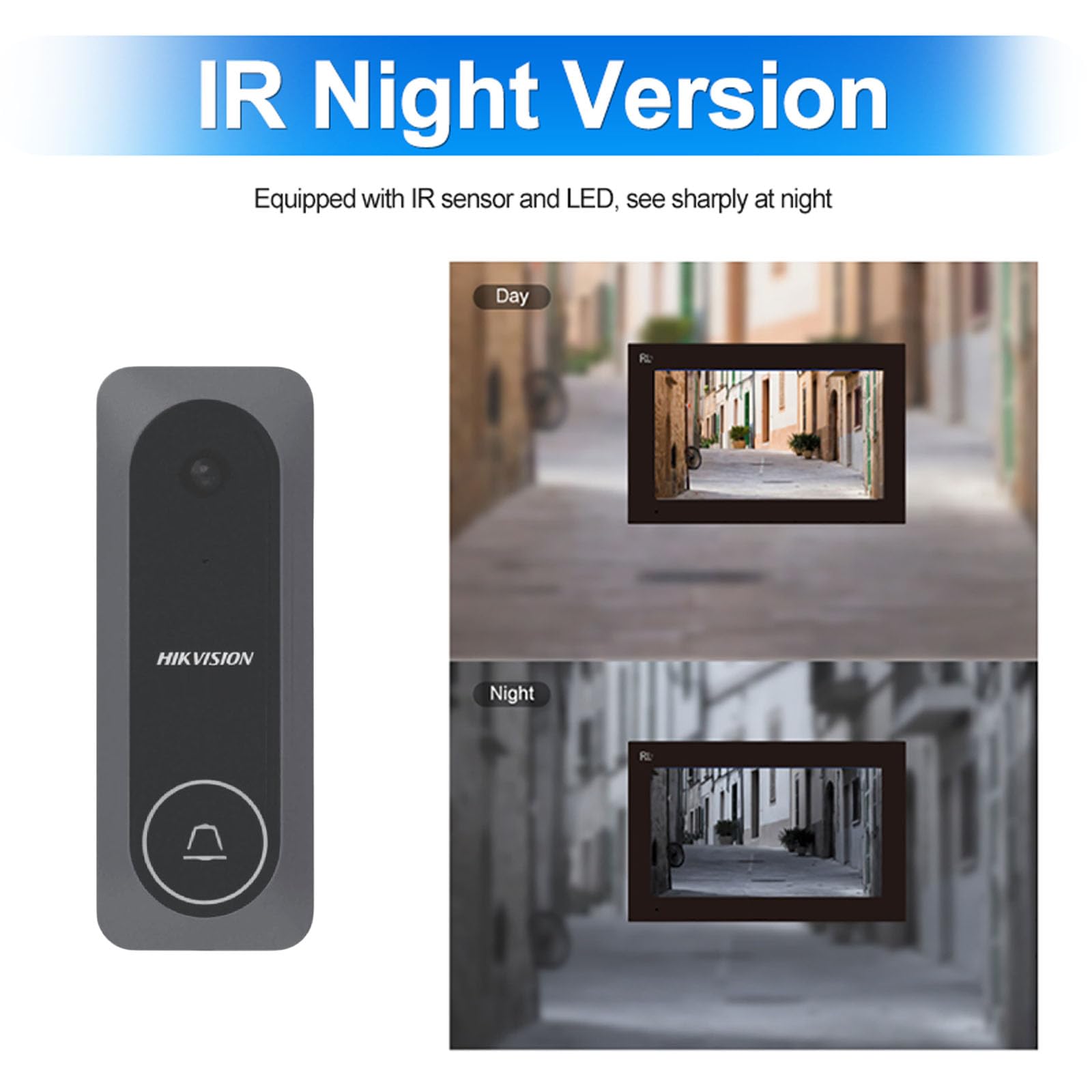 HIKVISION DS-KIS205T Wired Video Door Phone Kit | 7-Inch Indoor Monitor | HD Outdoor Doorbell Camera | Built-in Mic & Speaker | Noise Reduction | Night Vision | One-Touch Unlock Function 2