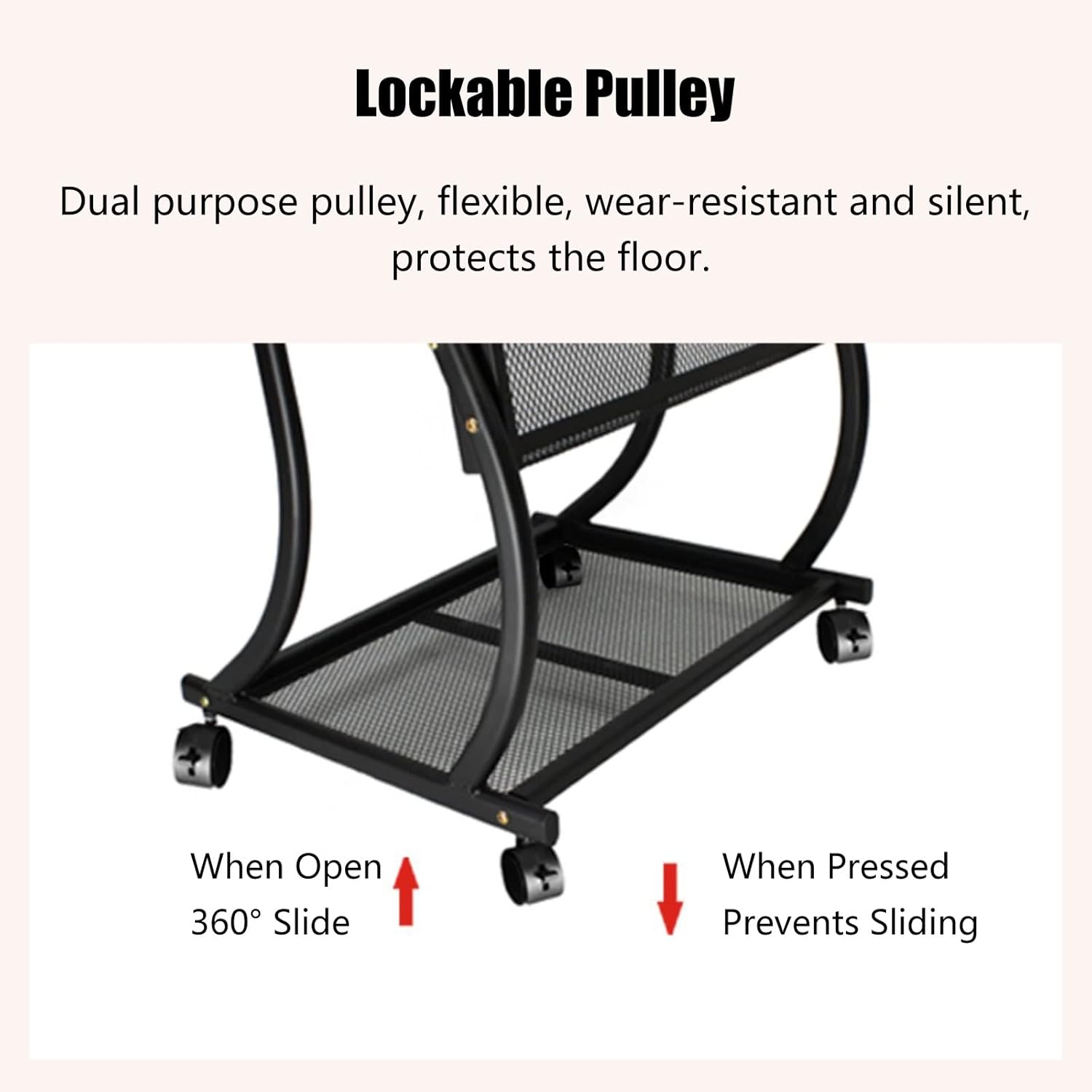 Brochure Display Stand Floor, Metal Magazine Rack 7-Layer with Casters, Easy Move Information Holder for Trade Show Exhibitions Office Retail Store