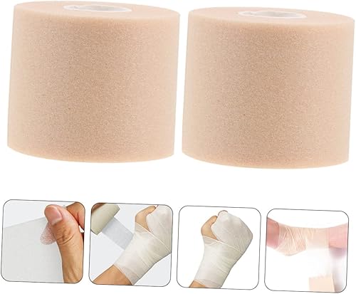 Miniatura 7 de 2 rollos de cintas elásticas para la piel de fitness, cinta atlética de corte para deportes, cinta atlética elástica debajo del envoltorio para