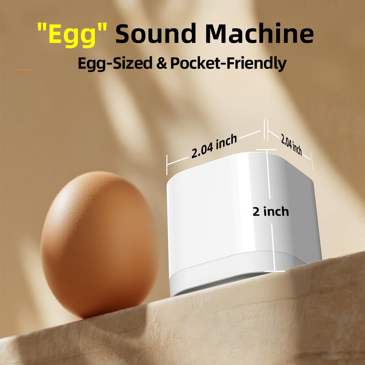 SleeZOO Máquina de sonido portátil para dormir, mini máquina de ruido blanco para bebés, niños y adultos, con 30 sonidos relajantes, 4 temporizadores, 32 niveles de volumen, función de memoria para
