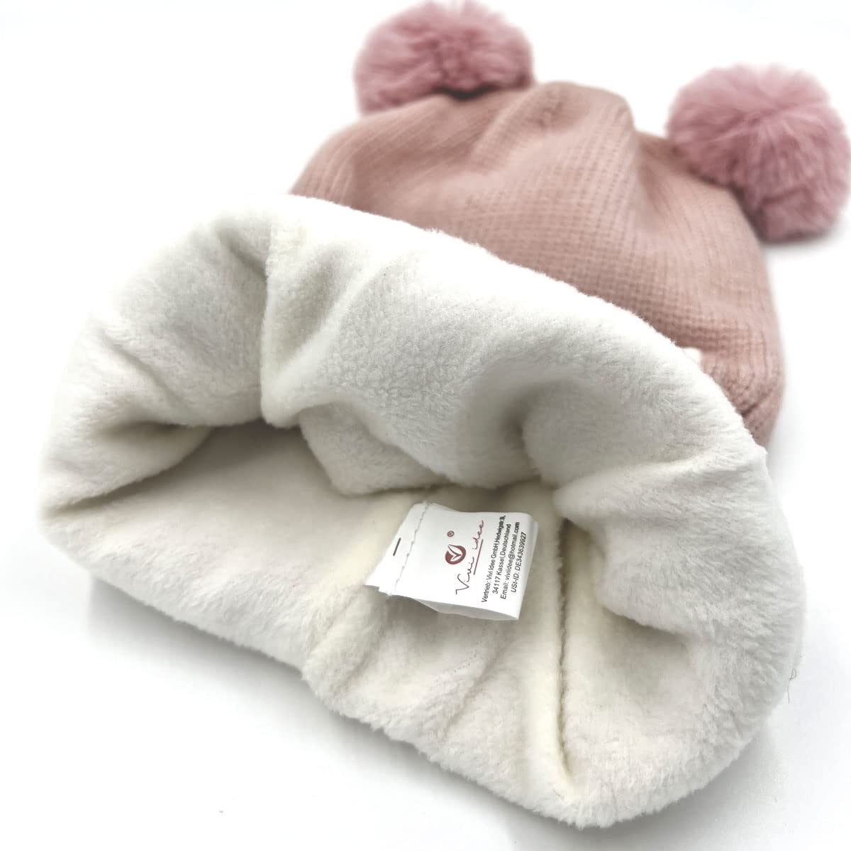Kinder Schlupfmütze Schalmützen Sturmhaube Balaclava für Mädchen ab 3 Jahre Fleece Wollmütze Strickmütze Wintermütze Mädchen