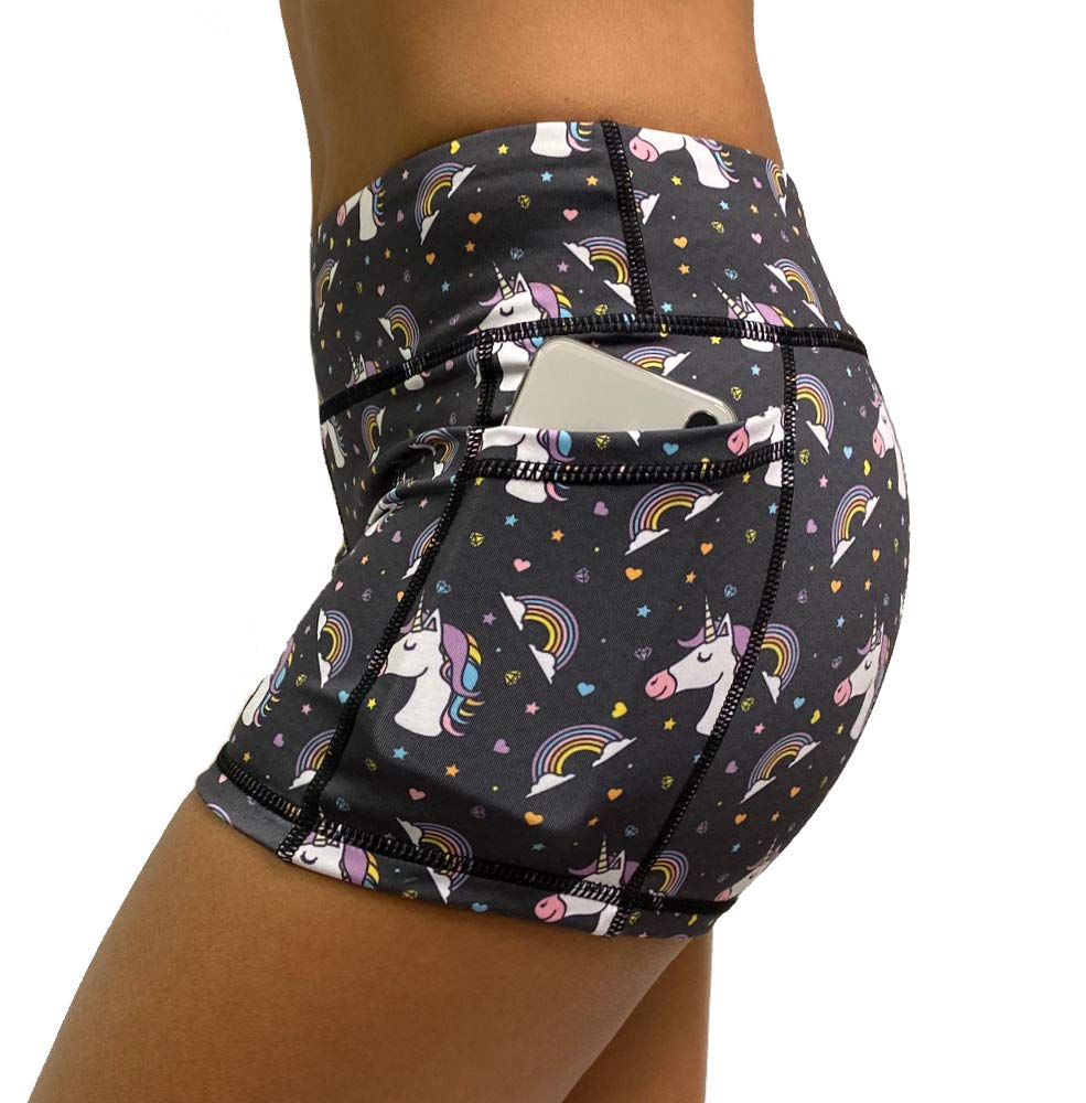 Epic MMA Gear3" Stretchy Active Fitness Yoga Running Exercise Workout Shorts Side Pockets