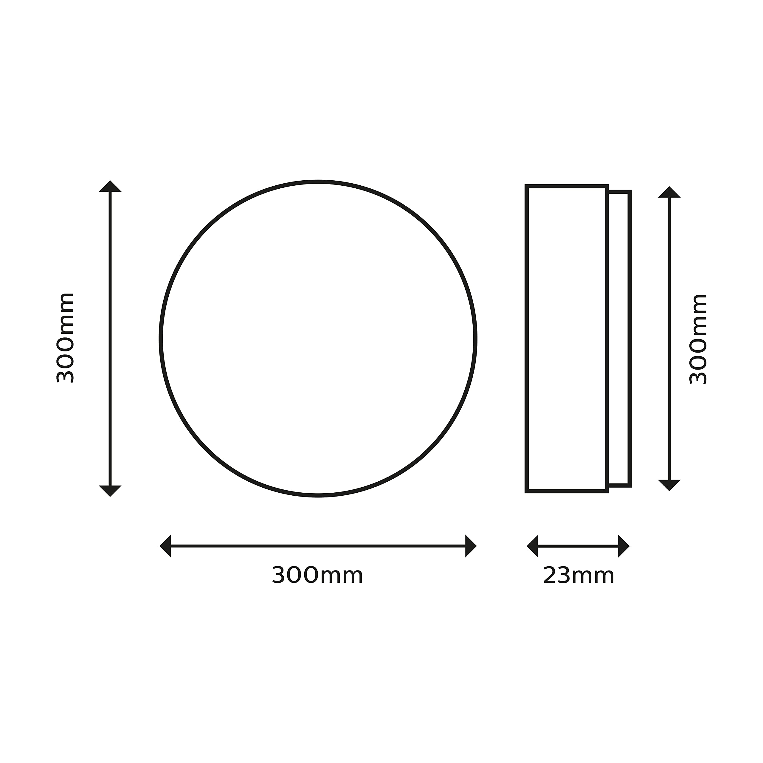 Philips LED Superslim CL550 SS RD 18W 27K W WVIP4406, White, Standard - Image 2