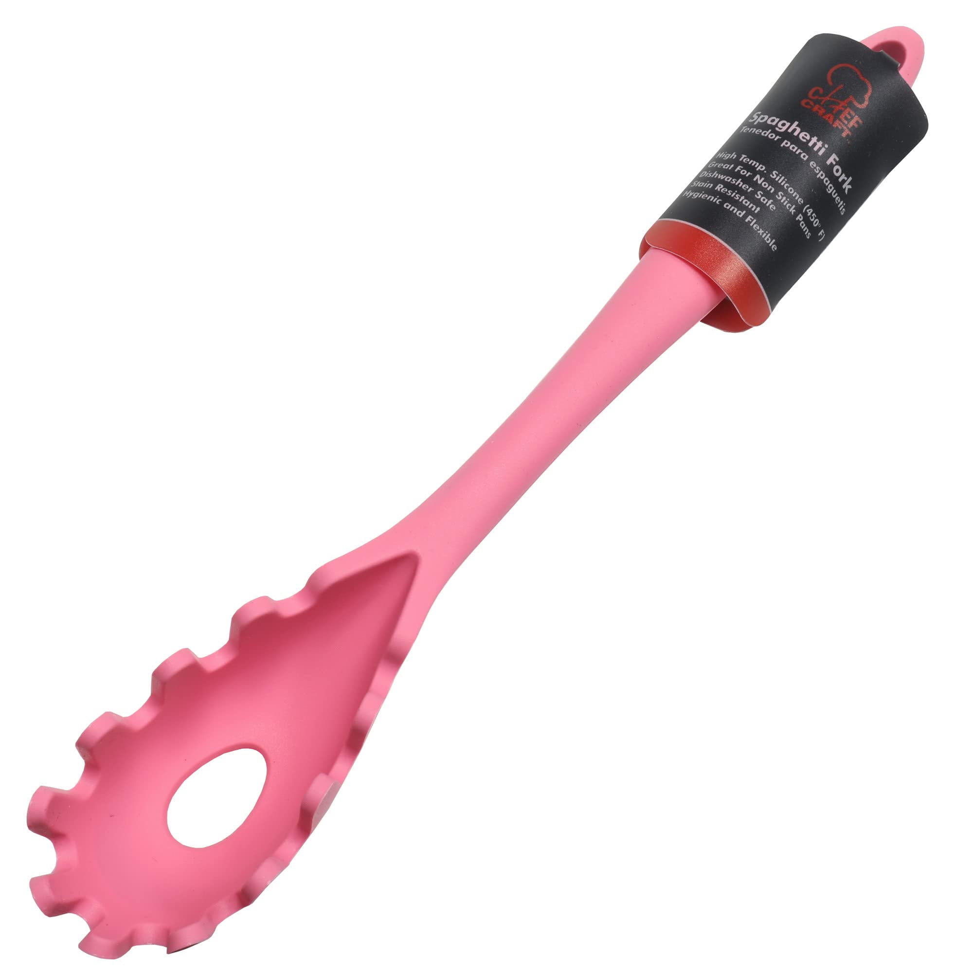Amazon.com: Chef Craft Premium Silicone Spaghetti/Pasta Fork, 11.5 inch,  Pink: Home & Kitchen