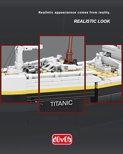 Miniatura 5 de dOvOb Titanic - Juego de bloques de construcción modelo 2022, ladrillos compatibles con las principales marcas