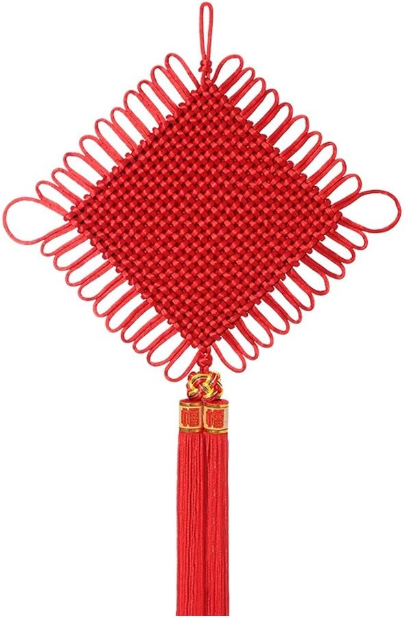 red Decoration Housewarming New Entrance Hall Chinese Living Room Small Peace Knot Town House Evil Pendant Home Decor Tassels