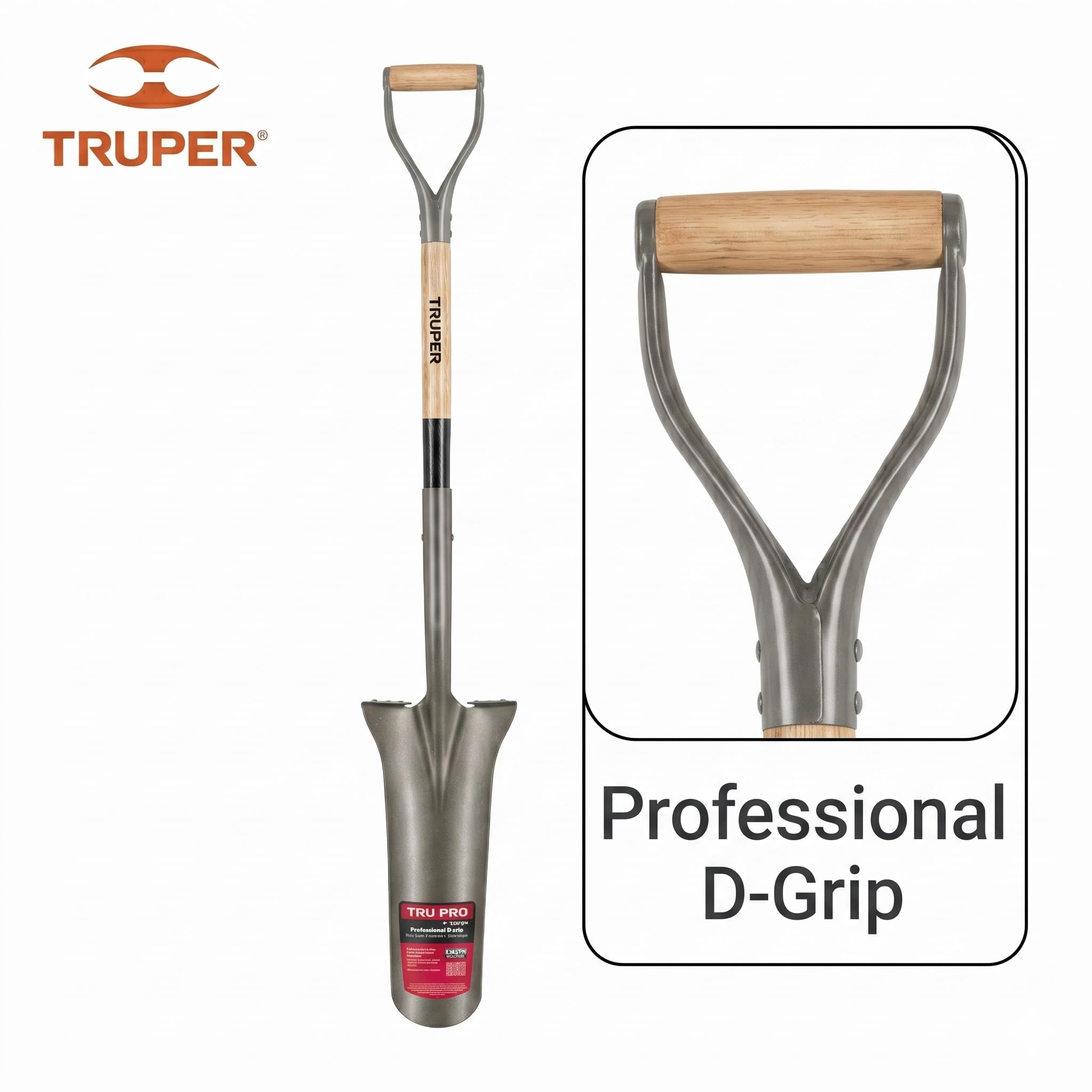Amazon.com: Truper Tru Pro 16-Inch Drain Spade, 32-Inch Premium