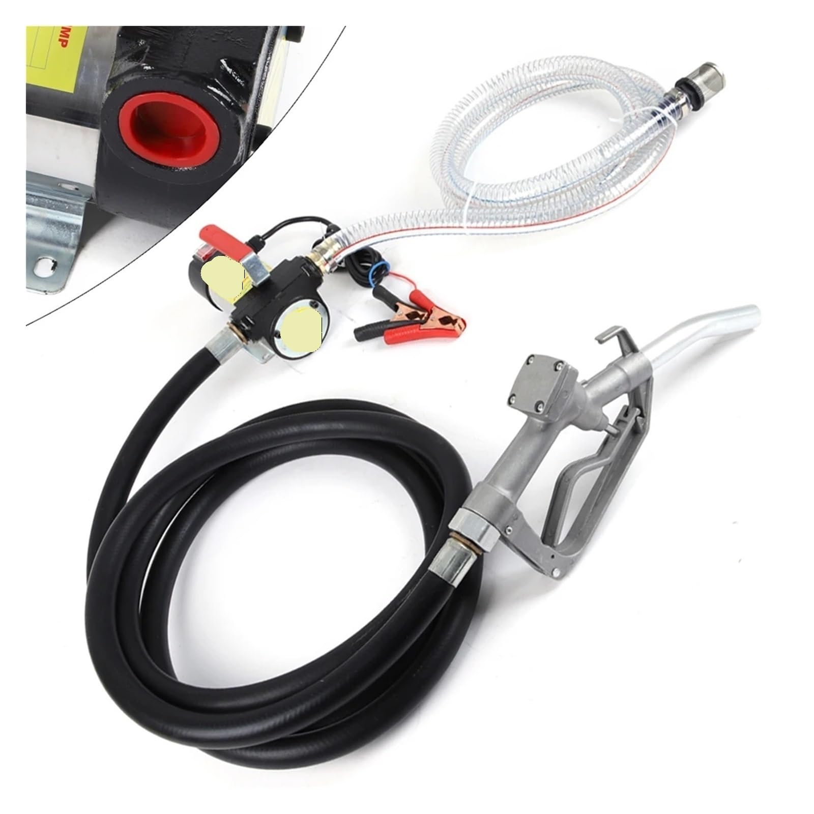 Bomba De Transferencia Diésel 12 V Y 500 W, 45 L/min, Autocebante, Con Boquilla Manguera, Dispensador Combustible Portátil, 3500 Rpm bomba de combustible electrónica