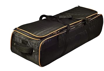 Trolley Travel Light Stand Bag Waterproof Shock Proof For Tripod Monopod Heavy Duty And Video Dslr Camera Trolley Bag For Complete Kit For Lens Accessories - Polyester, Black