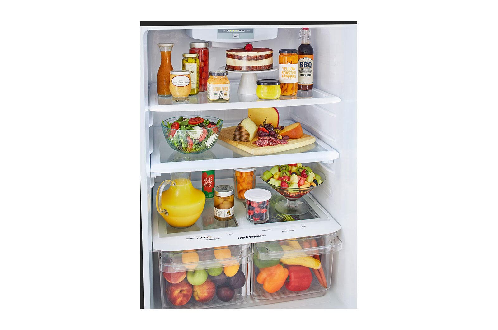 LG Ltcs20020b 20 Cu. Ft. Black Top Freezer Refrigerator on Fridge.com - View 5
